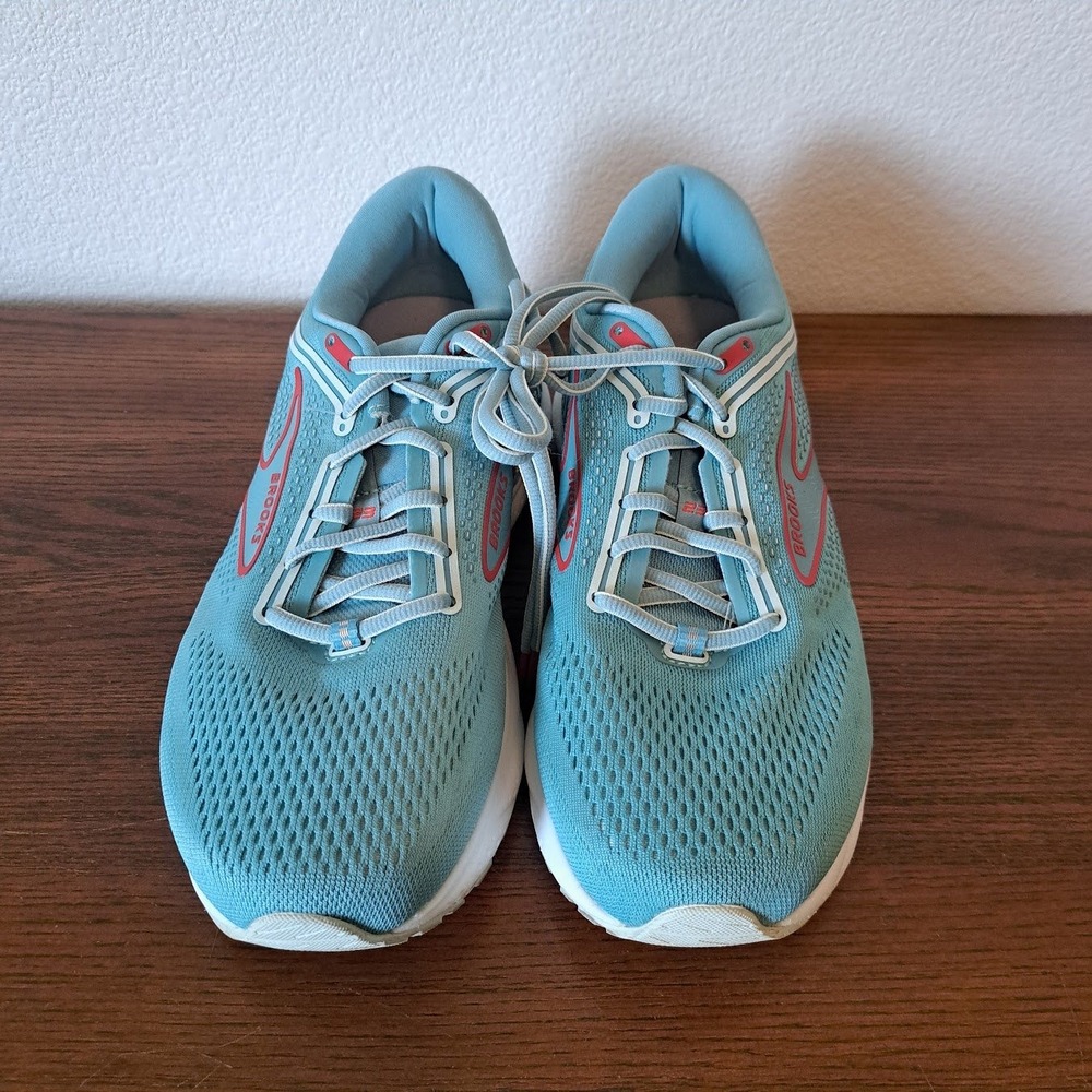 Brooks Ariel GTS 23 Womens Running Shoes Teal Coral Wide D 1203911B496 Size 9.5 - Picture 2 of 8